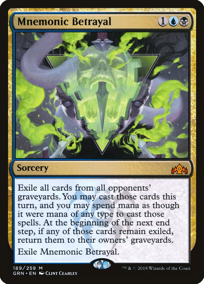 Mnemonic Betrayal 189 (Guilds of Ravnica)  | Good Games Adelaide SA