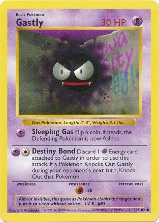 Gastly (50/102) [Base Set Shadowless Unlimited] | Good Games Adelaide SA