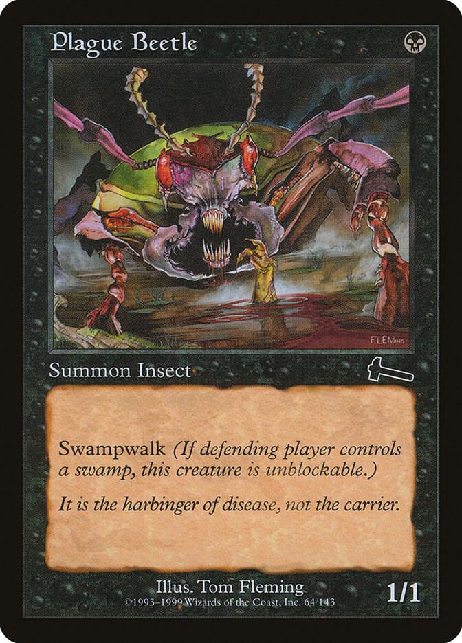 Plague Beetle 64 (Urza's Legacy)  - Foil | Good Games Adelaide SA