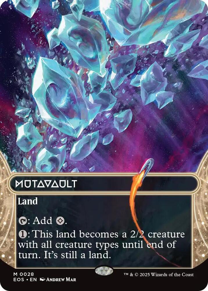 Mutavault  28/0 (Edge of Eternities: Stellar Sights)  - Borderless Foil | Good Games Adelaide SA