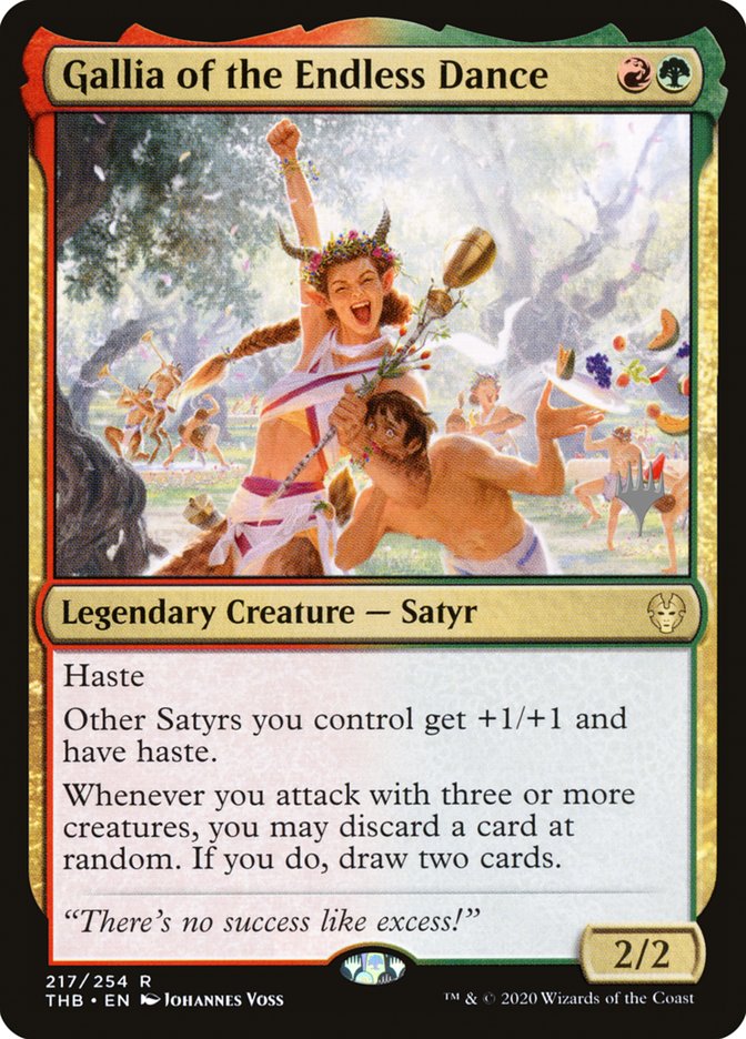 Gallia of the Endless Dance (Promo Pack) [Theros Beyond Death Promos] | Good Games Adelaide SA