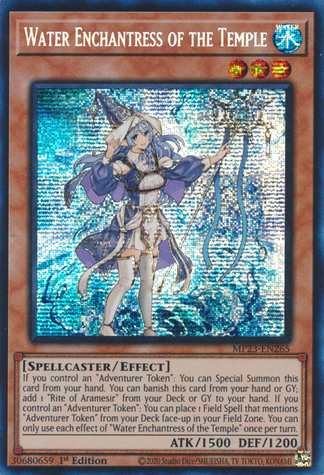 Water Enchantress of the Temple [MP23-EN265] Prismatic Secret Rare | Good Games Adelaide SA