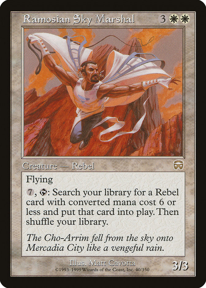 Ramosian Sky Marshal 40 (Mercadian Masques)  - Foil | Good Games Adelaide SA