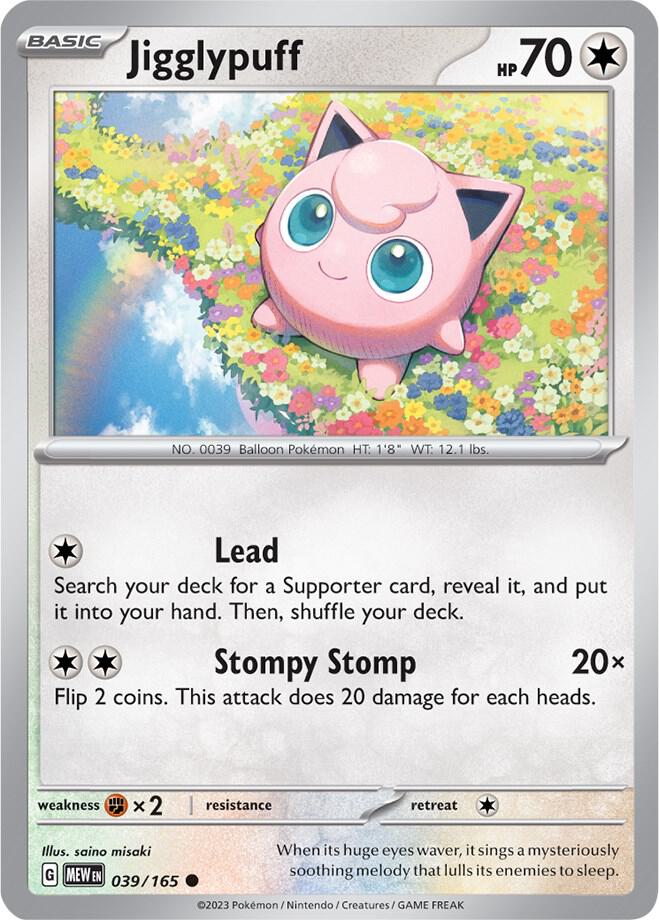 Jigglypuff 039/165 (SV: Scarlet & Violet 151)  | Good Games Adelaide SA