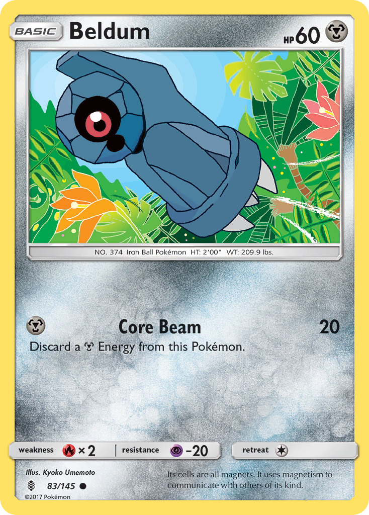 Beldum (83/145) [Sun & Moon: Guardians Rising] | Good Games Adelaide SA