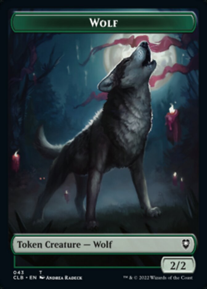 Wolf // Insect Double-sided Token [Commander Legends: Battle for Baldur's Gate Tokens] | Good Games Adelaide SA