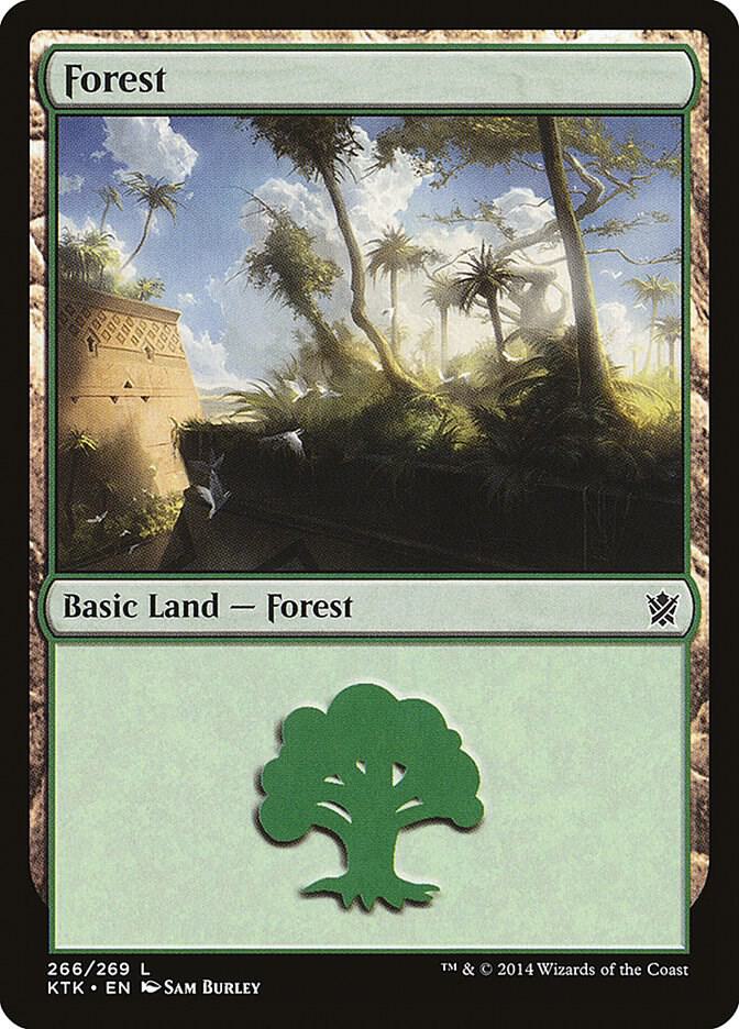 Forest 266 (Khans of Tarkir)  - Foil | Good Games Adelaide SA