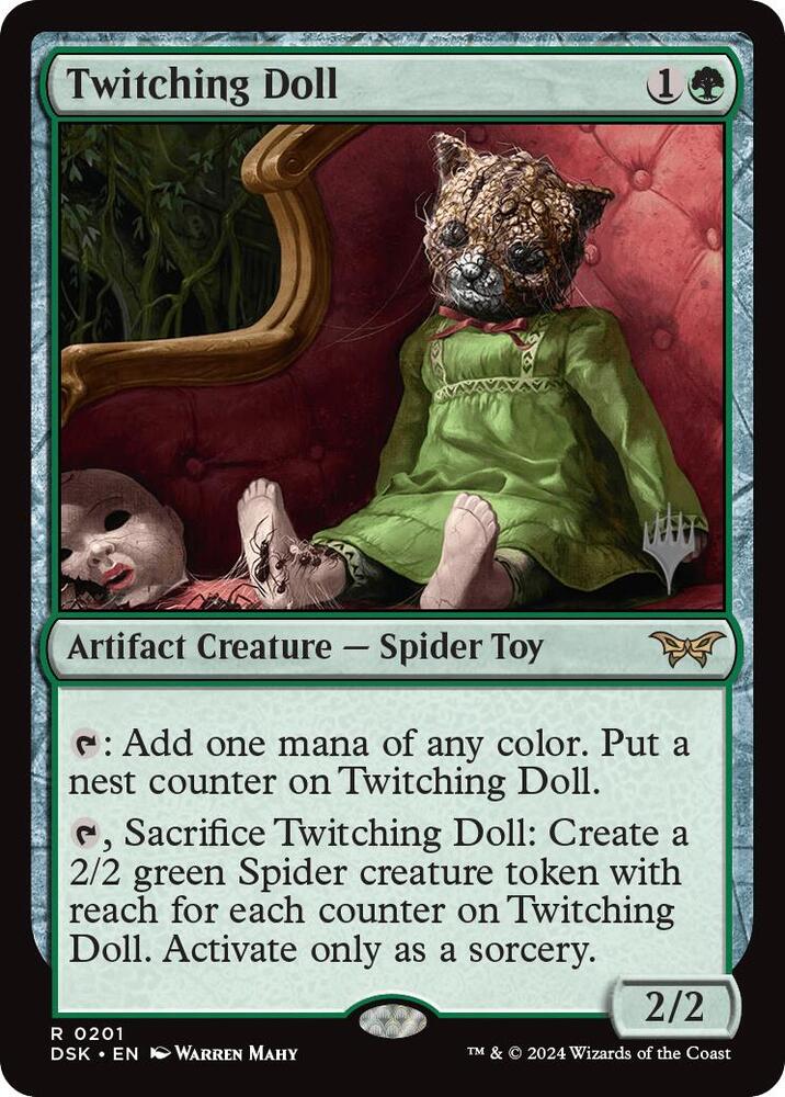 Twitching Doll 201 (Promo Pack: Duskmourn: House of Horror)  - Foil | Good Games Adelaide SA