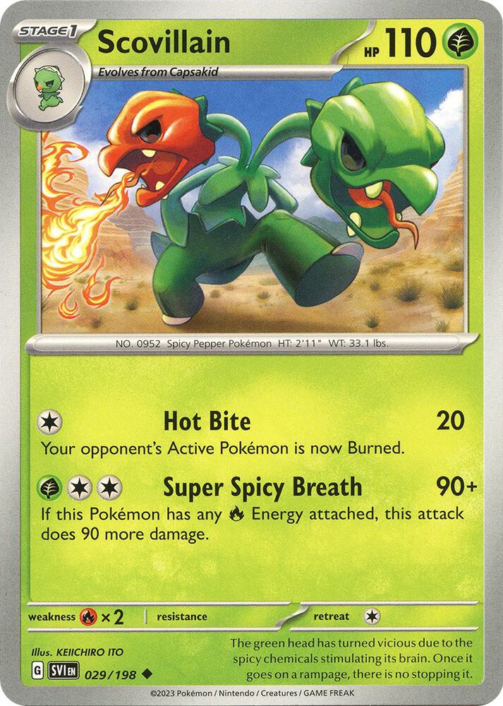 Scovillain 029/198 (SV01: Scarlet & Violet Base Set)  | Good Games Adelaide SA