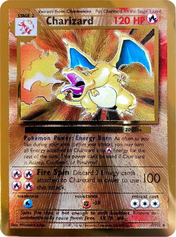 Charizard Celebrations Metal Card 004/102 (Miscellaneous Cards & Products)  - Holofoil | Good Games Adelaide SA