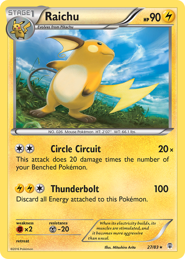 Raichu (27/83) [XY: Generations] | Good Games Adelaide SA