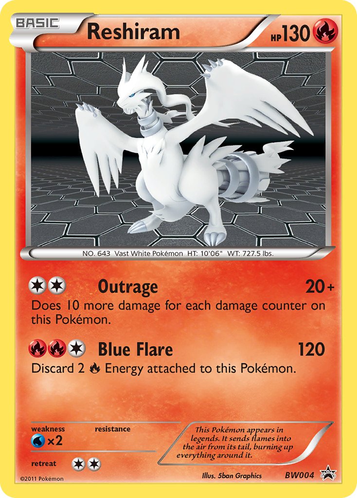 Reshiram (BW004) [Black & White: Black Star Promos] | Good Games Adelaide SA