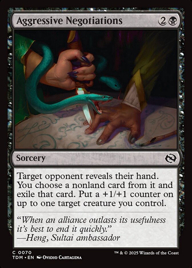Aggressive Negotiations 70 (Tarkir: Dragonstorm)  | Good Games Adelaide SA