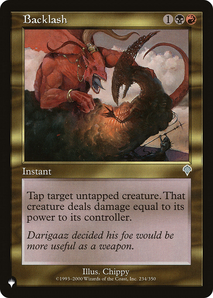 Backlash [The List Reprints] | Good Games Adelaide SA