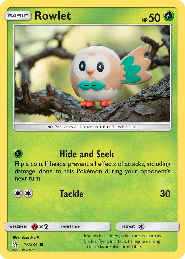 Rowlet (17/236) [Sun & Moon: Cosmic Eclipse] | Good Games Adelaide SA