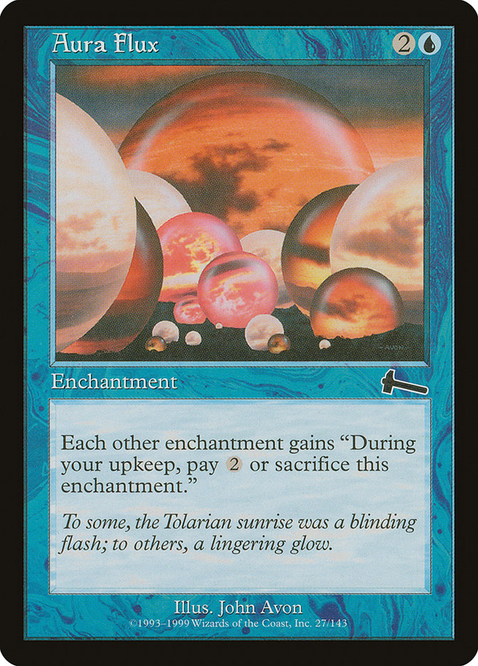 Aura Flux 27 (Urza's Legacy)  - Foil | Good Games Adelaide SA