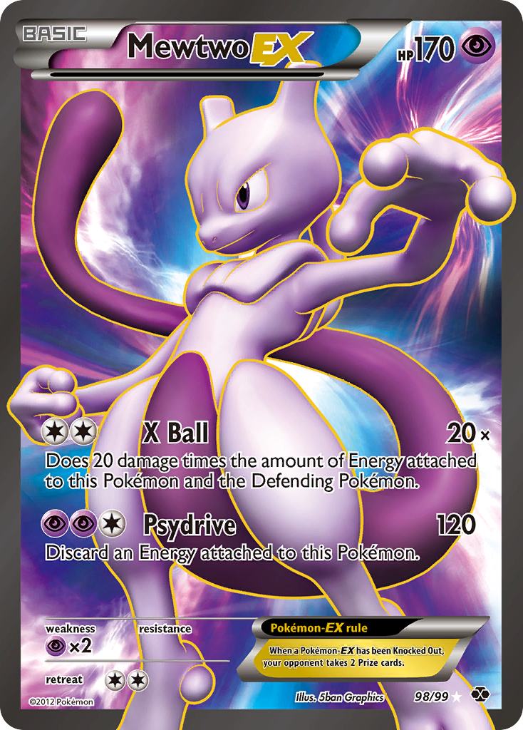 Mewtwo EX (98/99) [Black & White: Next Destinies] | Good Games Adelaide SA