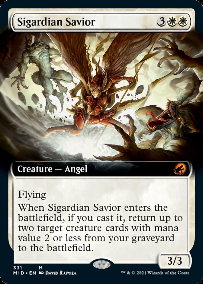 Sigardian Savior (Extended) [Innistrad: Midnight Hunt] | Good Games Adelaide SA