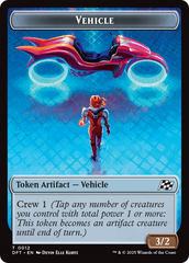 Emblem - Chandra, Spark Hunter // Vehicle Double-Sided Token [Aetherdrift Tokens] | Good Games Adelaide SA