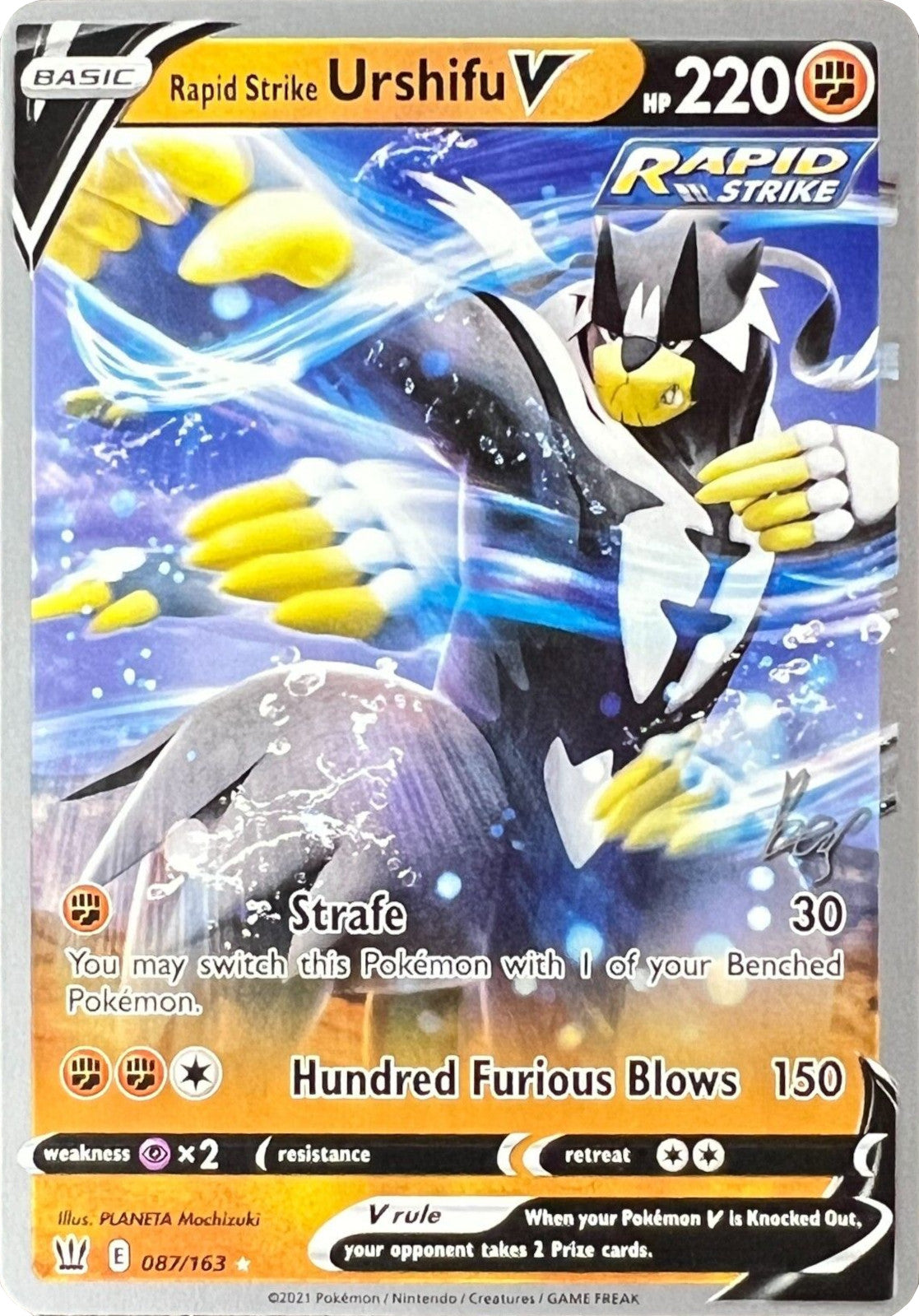 Rapid Strike Urshifu V (087/163) (Cheryl Again - Sebastian Lashmet) [World Championships 2022] | Good Games Adelaide SA