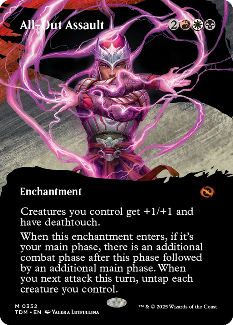 All-Out Assault (Borderless) [Tarkir: Dragonstorm] | Good Games Adelaide SA