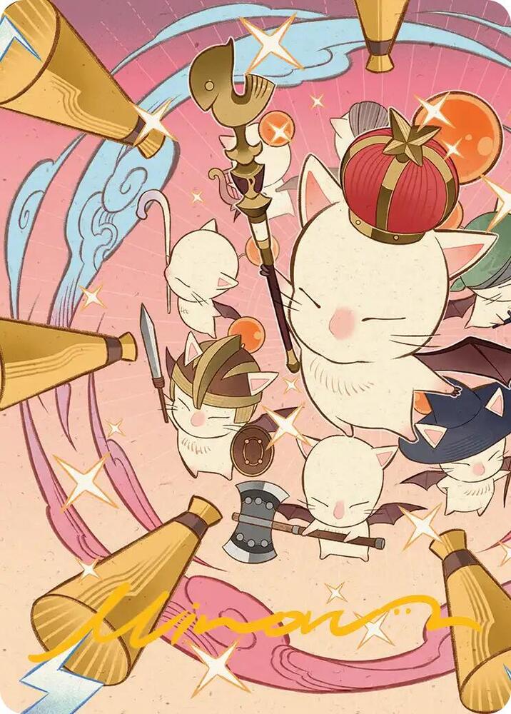 Summon Good King Mog XII Art Card Gold Stamped Signature 41 (Art Series: FINAL FANTASY)  | Good Games Adelaide SA
