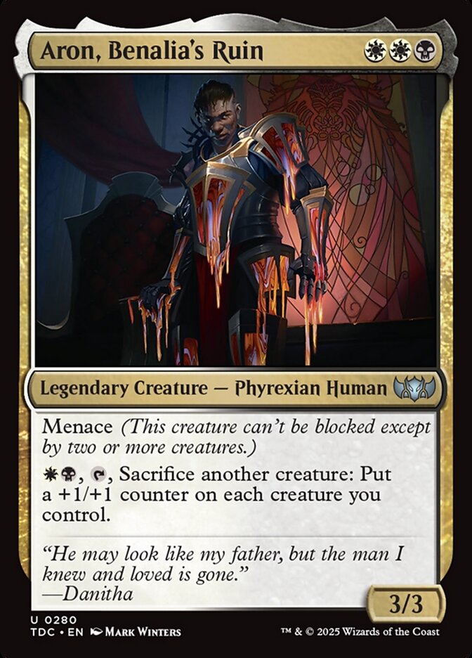 Aron, Benalia's Ruin 280 (Commander: Tarkir: Dragonstorm)  | Good Games Adelaide SA