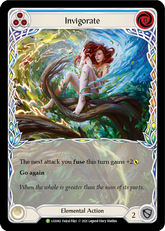 Invigorate (Blue) [LGS082] (Promo)  Rainbow Foil | Good Games Adelaide SA
