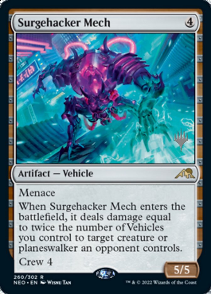 Surgehacker Mech (Promo Pack) [Kamigawa: Neon Dynasty Promos] | Good Games Adelaide SA