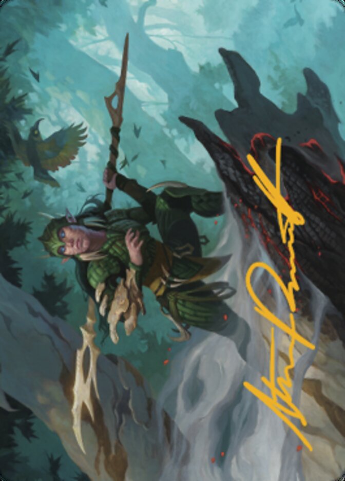 Gwenna, Eyes of Gaea Art Card (Gold-Stamped Signature) [The Brothers' War Art Series] | Good Games Adelaide SA