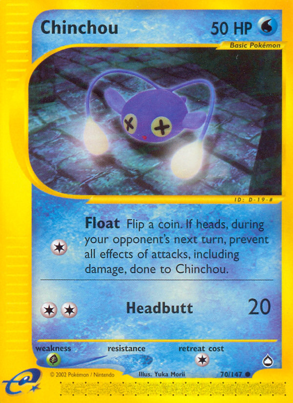 Chinchou (70/147) [Aquapolis] | Good Games Adelaide SA