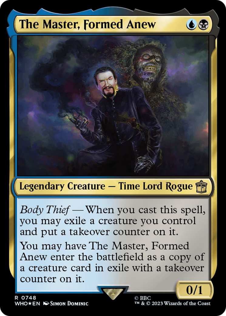 The Master, Formed Anew (Surge Foil) [Doctor Who] | Good Games Adelaide SA