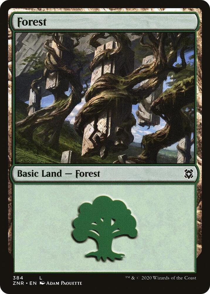 Forest 384 (Zendikar Rising)  | Good Games Adelaide SA