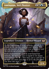 Aminatou, Veil Piercer (Borderless) [Duskmourn: House of Horror Commander] | Good Games Adelaide SA