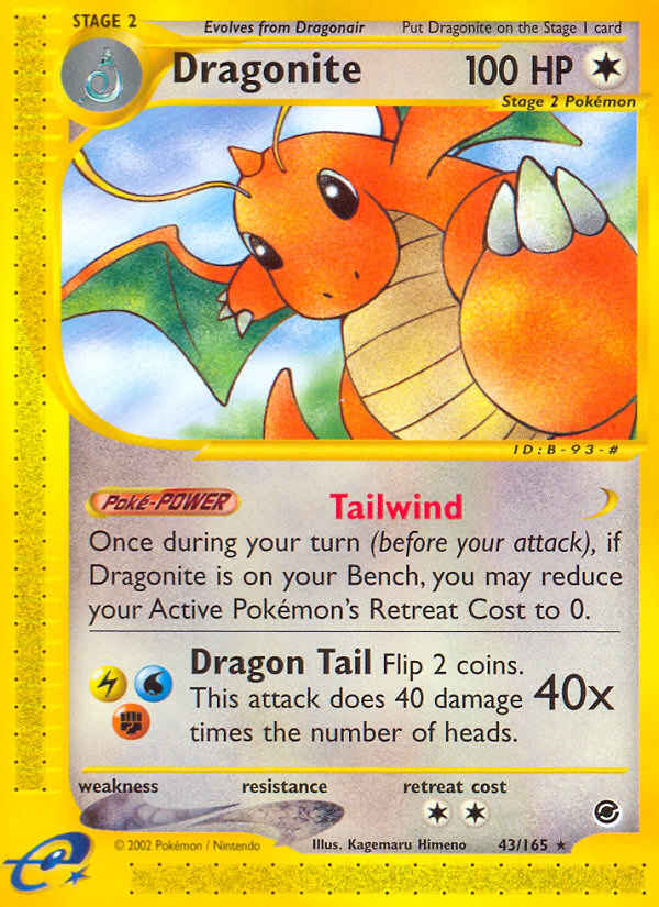 Dragonite (43/165) [Expedition: Base Set] | Good Games Adelaide SA