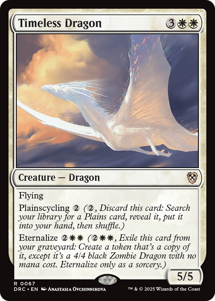 Timeless Dragon [Aetherdrift Commander] | Good Games Adelaide SA