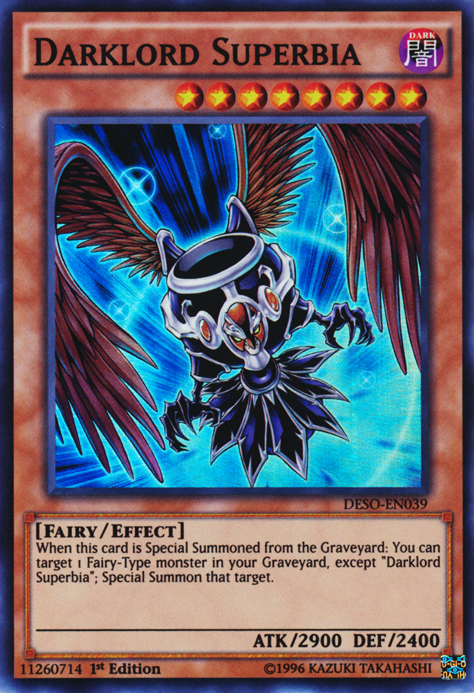 Darklord Superbia [DESO-EN039] Super Rare | Good Games Adelaide SA