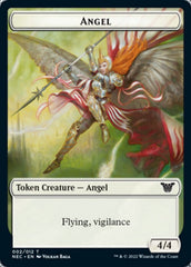 Angel // Elephant Double-sided Token [Kamigawa: Neon Dynasty Commander Tokens] | Good Games Adelaide SA