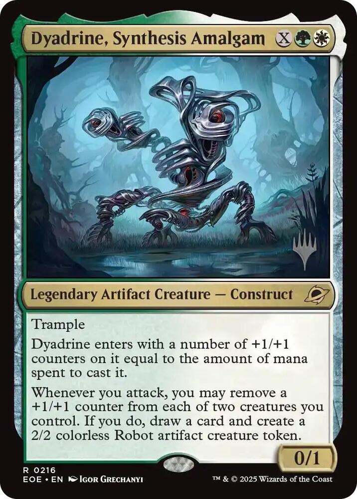 Dyadrine Synthesis Amalgam 216 (Promo Pack: Edge of Eternities)  - Foil | Good Games Adelaide SA