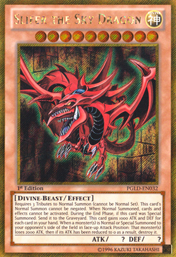 Slifer the Sky Dragon [PGLD-EN032] Gold Secret Rare | Good Games Adelaide SA