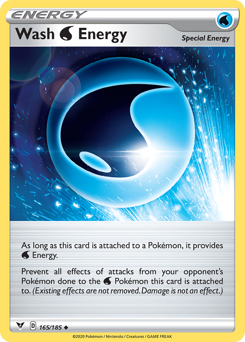 Wash Water Energy (165/185) [Sword & Shield: Vivid Voltage] | Good Games Adelaide SA