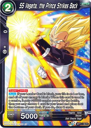 SS Vegeta, the Prince Strikes Back [BT11-130] | Good Games Adelaide SA