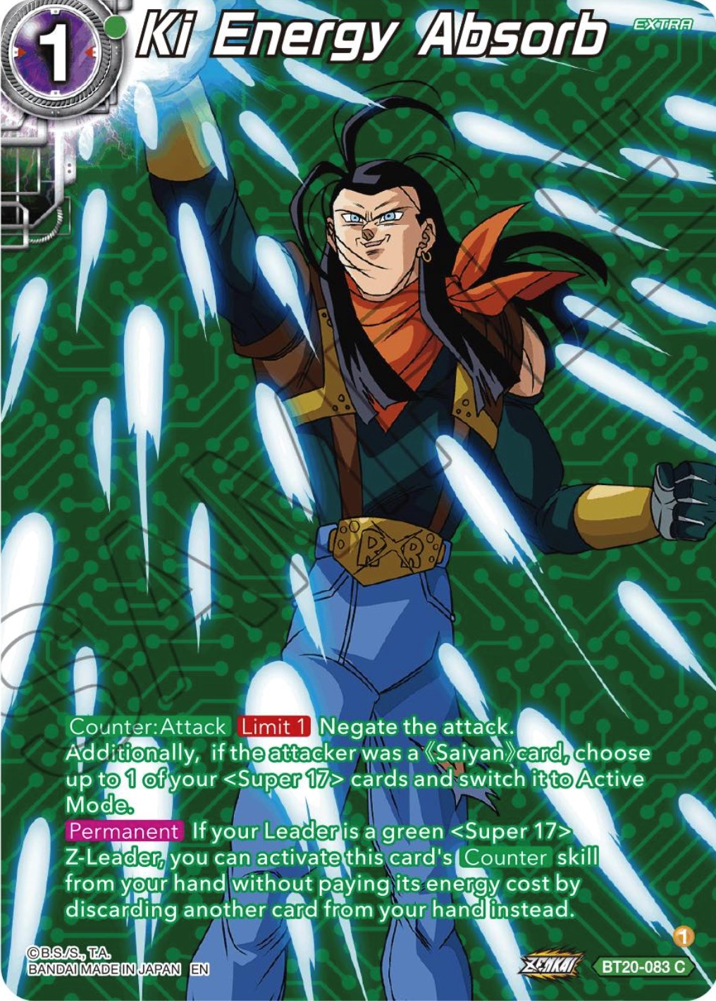 Ki Energy Absorb (Silver Foil) (BT20-083) [Power Absorbed] | Good Games Adelaide SA