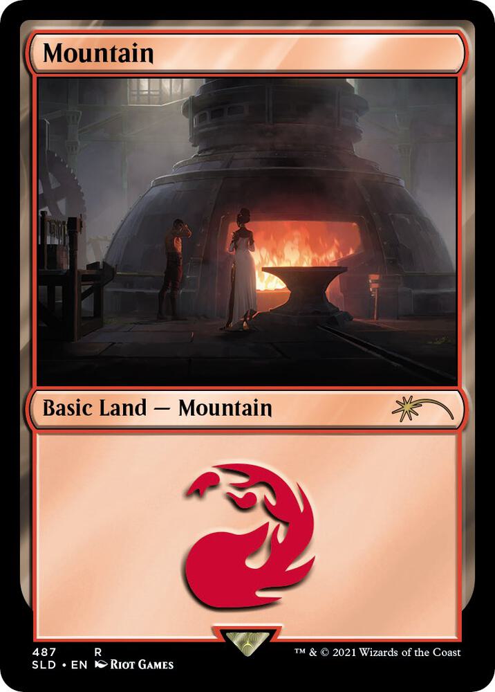 Mountain Secret Lair x Arcane Lands 487 (Secret Lair Drop Series)  - Foil | Good Games Adelaide SA