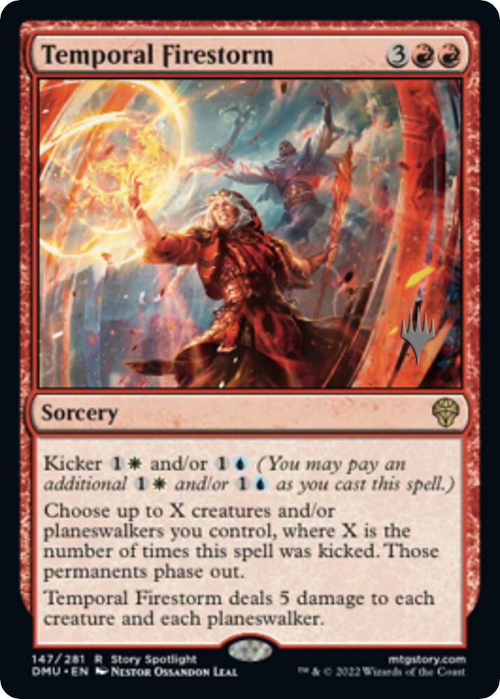 Temporal Firestorm 147 (Promo Pack: Dominaria United)  - Foil | Good Games Adelaide SA