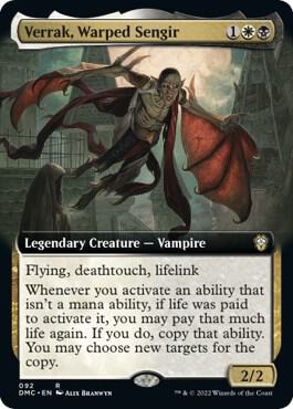 Verrak Warped Sengir Extended Art 92 (Commander: Dominaria United)  | Good Games Adelaide SA