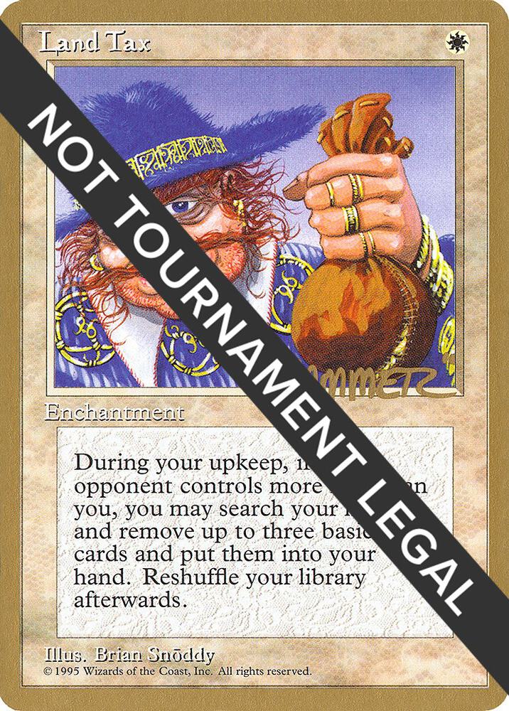 Land Tax 1996 Shawn Hammer Regnier 4ED  (World Championship Decks)  | Good Games Adelaide SA
