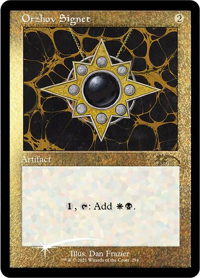 Orzhov Signet Foil Etched 294 (Secret Lair Drop Series)  - Foil | Good Games Adelaide SA