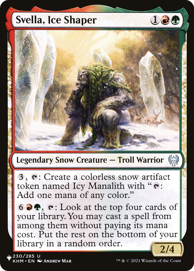 Svella, Ice Shaper [The List Reprints] | Good Games Adelaide SA