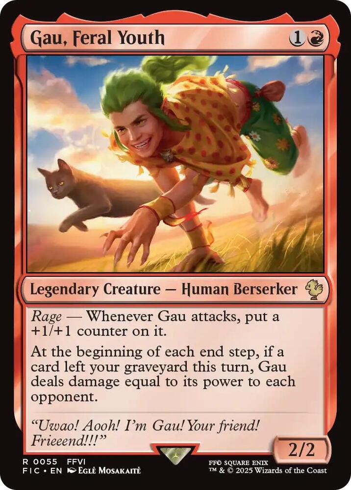 Gau, Feral Youth 55 (Commander: FINAL FANTASY)  - Foil | Good Games Adelaide SA
